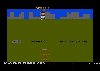 Kaboom! title screen for Atari 5200